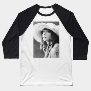 Silent Siren Lillian Gish Baseball T-Shirt